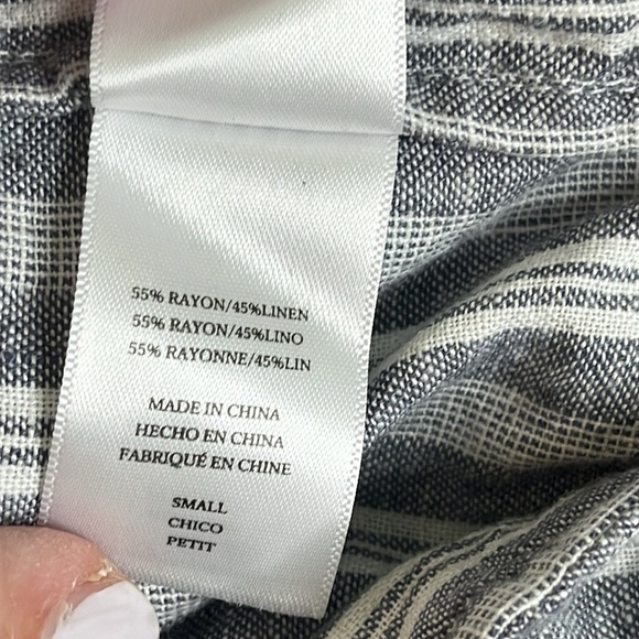 RAILS BROOKLYN Sleeveless Linen Blend JUMPSUIT IN PORTO STRIPE, size small - Picture 16 of 17